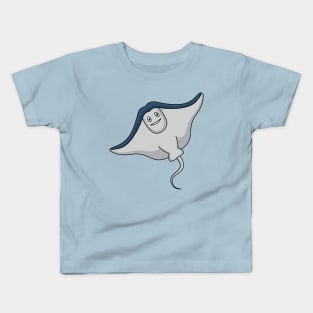 Happy stingray fish cartoon illustration Kids T-Shirt